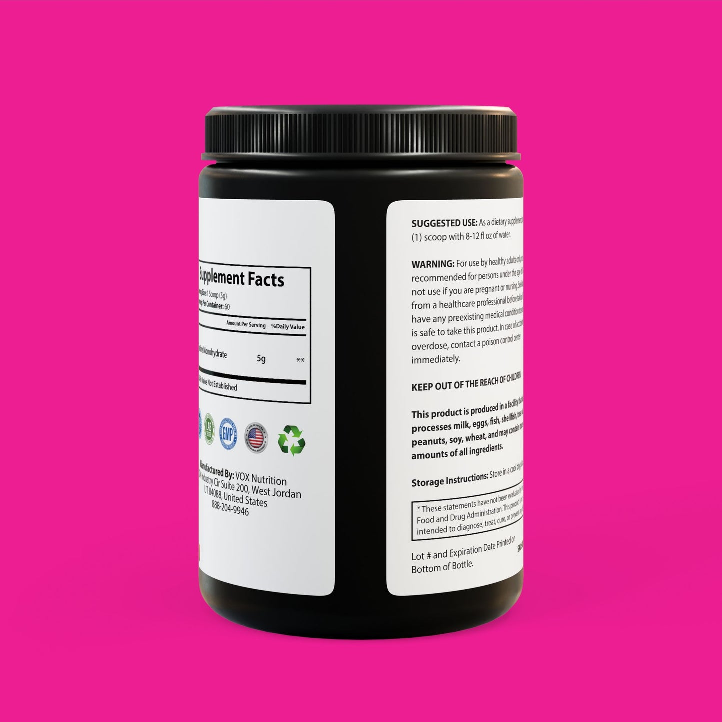 Miku Gains Creatine Monohydrate Supplement (300g, 10.58oz)