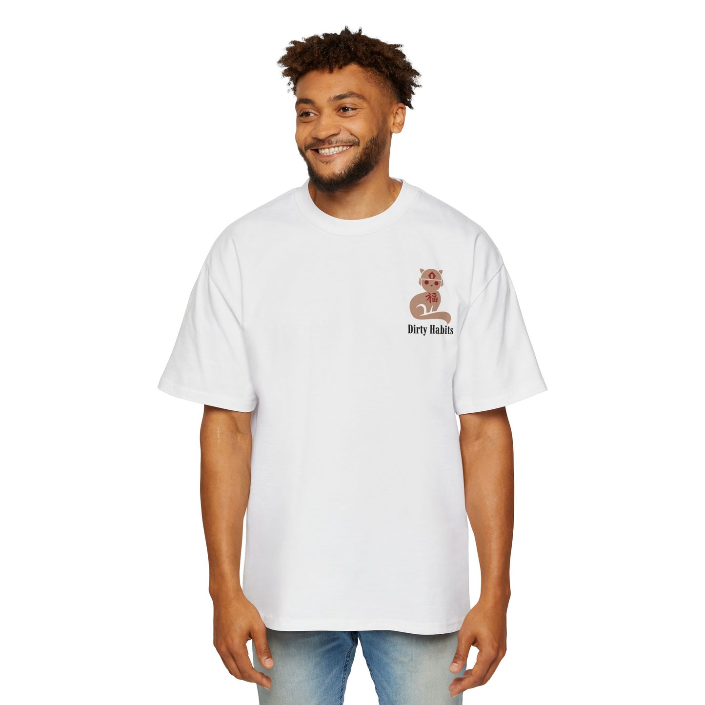 Men's Dirty habits Heavy Oversized Tee