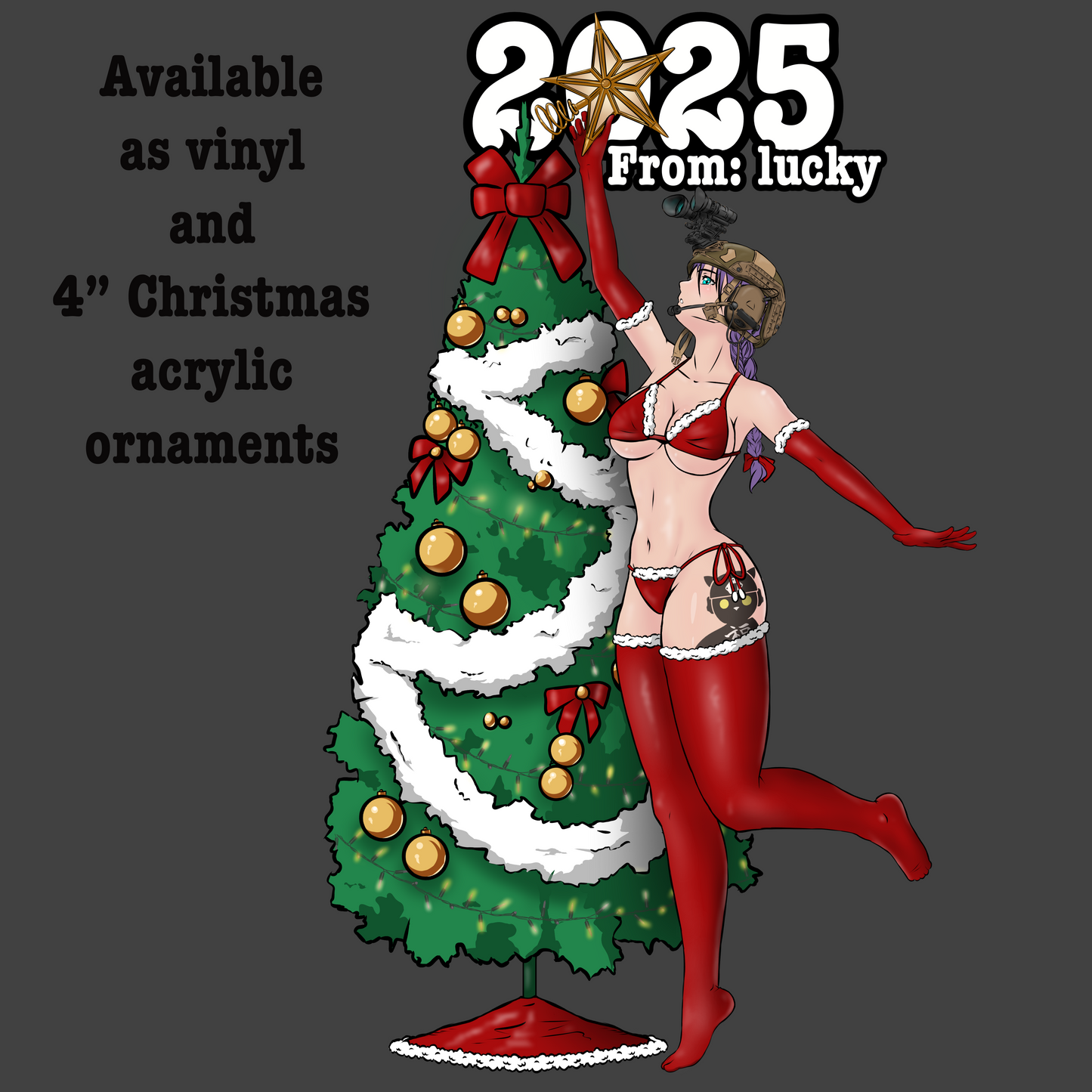 EXCLUSIVE lucky’s 2025 Christmas design ornament. 4”