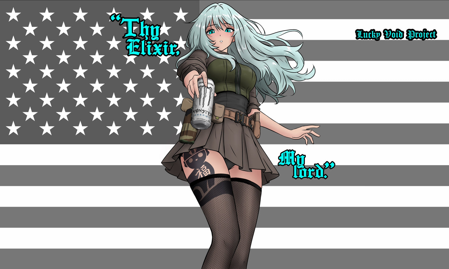 Monster waifu banner/flag *pre order*