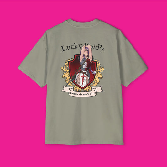 Machine Gunner Maiden Heavy Oversized Tee