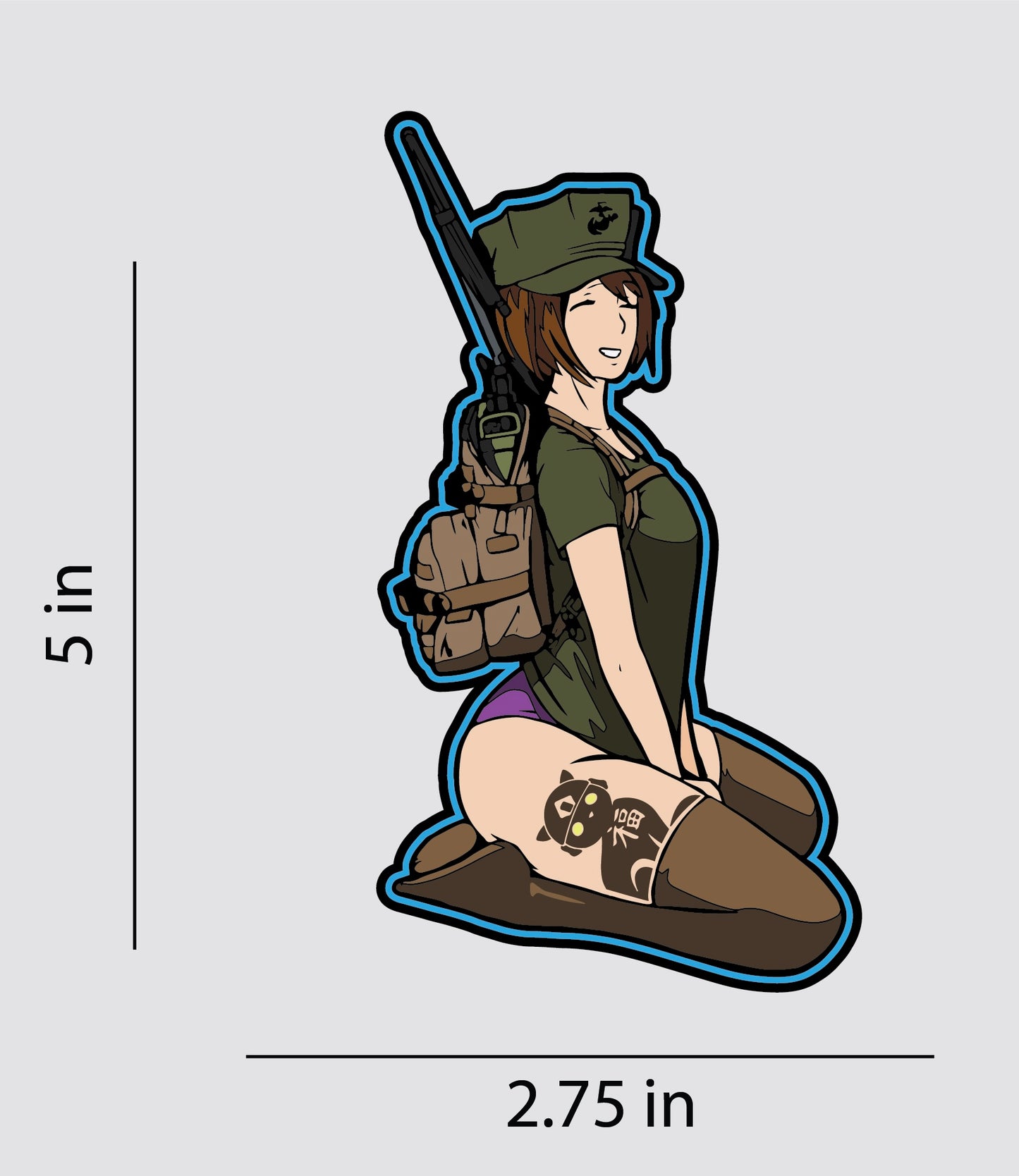 Comm weeb patch 5” pvc patch