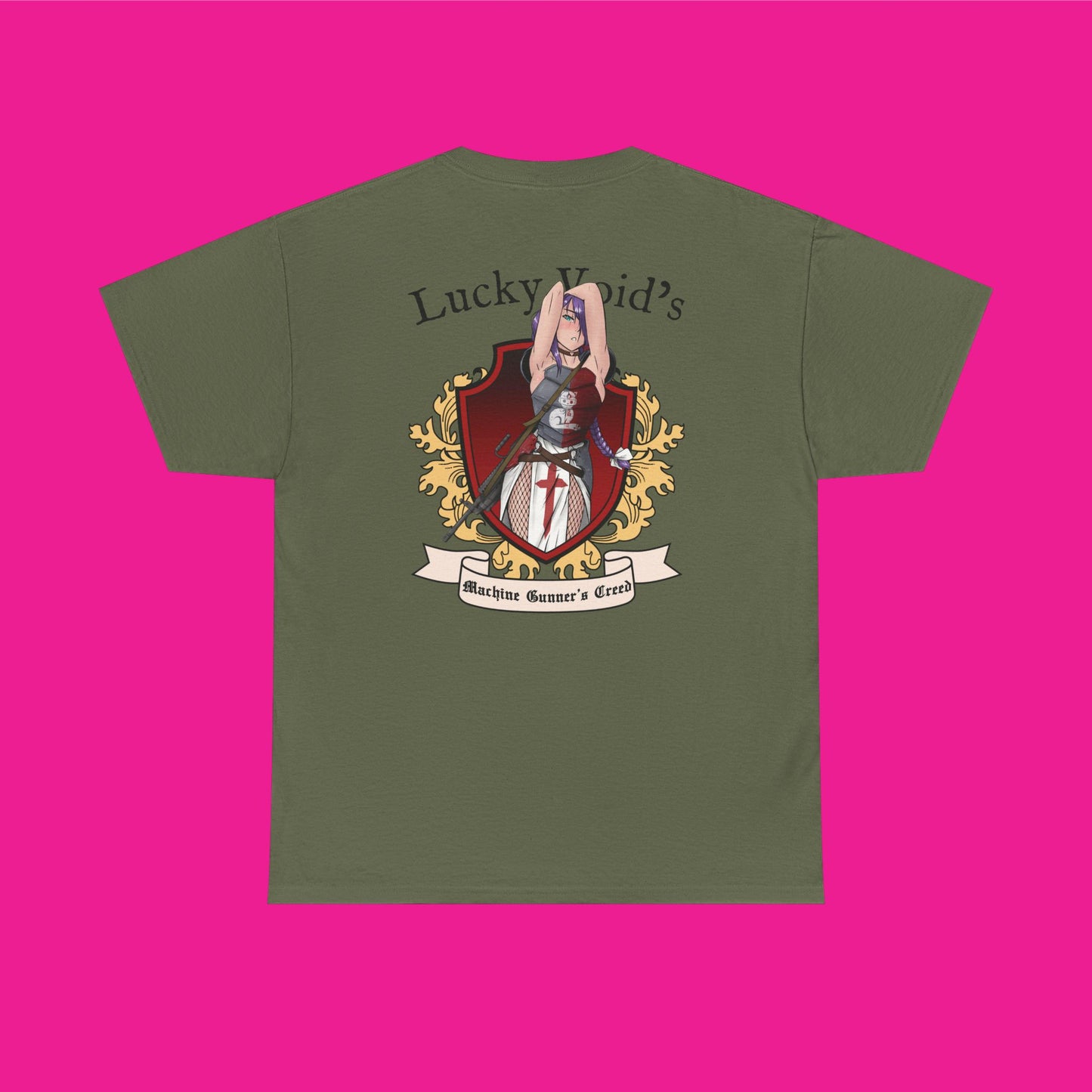 Machine Gunner Maiden under shirt