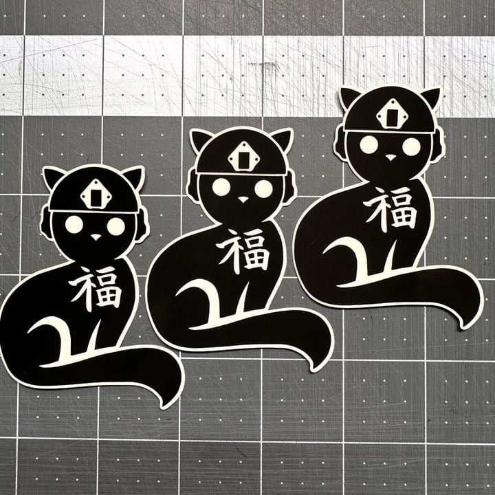 Glow in the dark cat vinyls