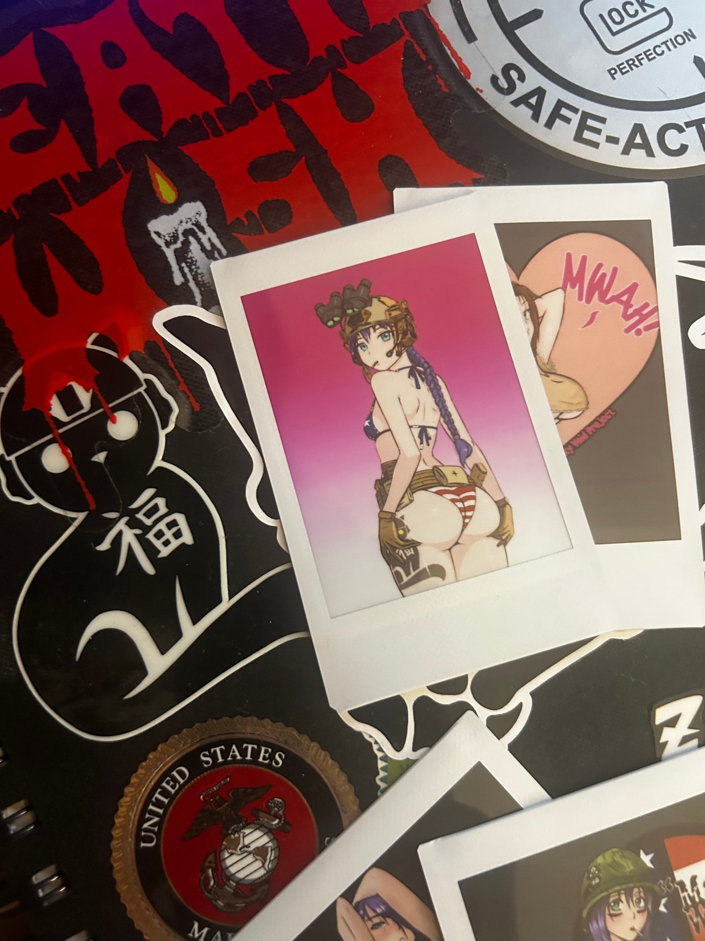 LV WAIFU Polaroid style prints