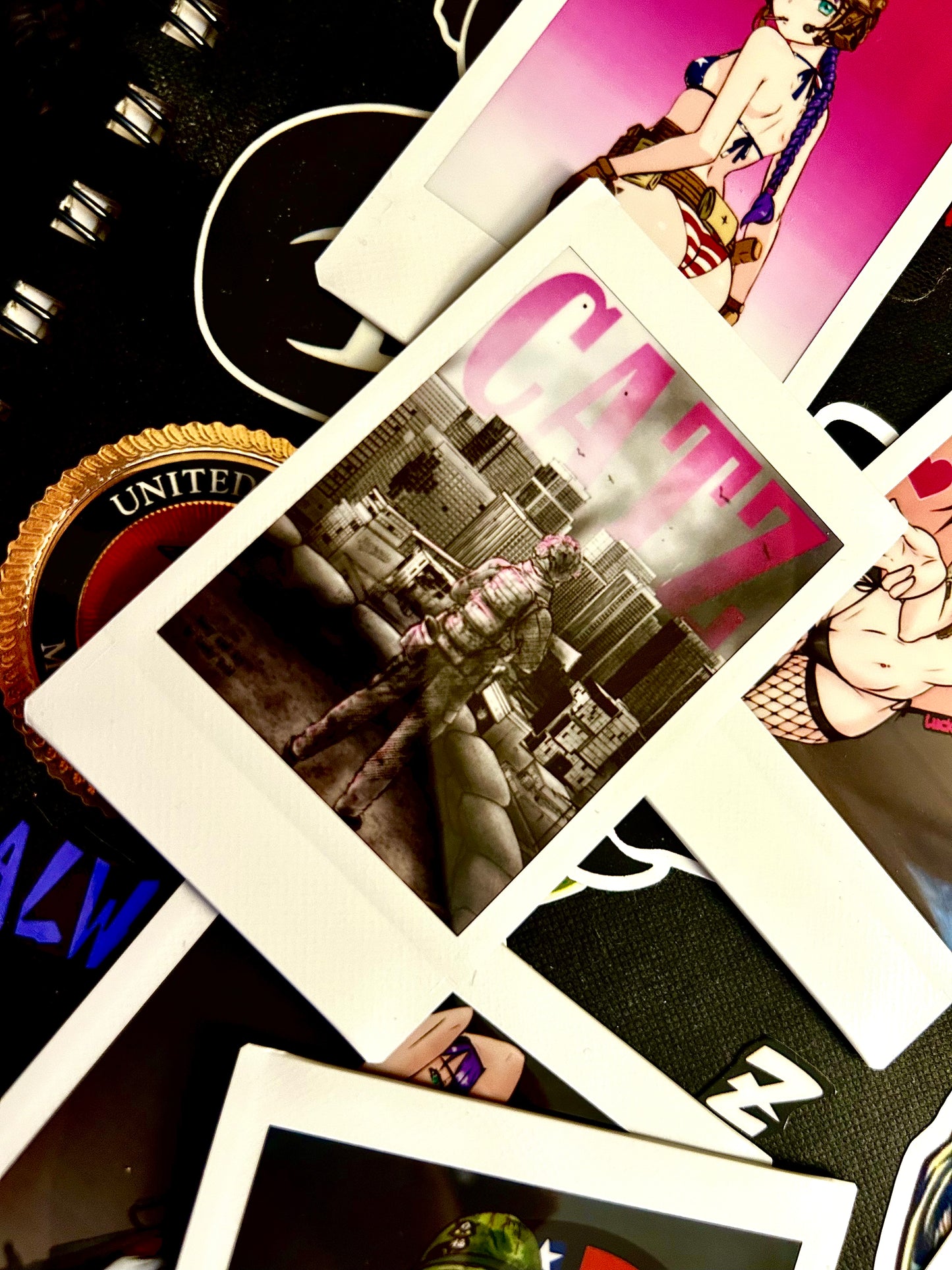 LV WAIFU Polaroid style prints