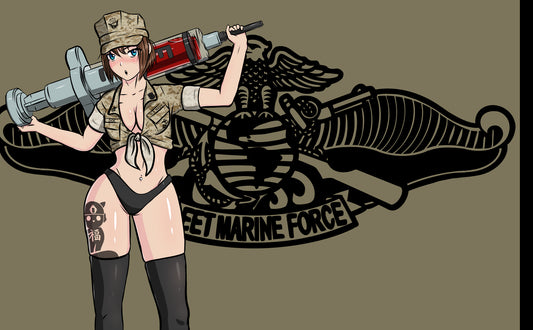 Navy Corpsman Waifu Flag *pre order*
