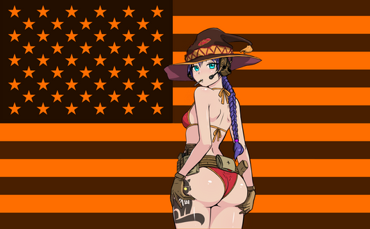 Lucky Waifu Halloween edition flag *pre order*