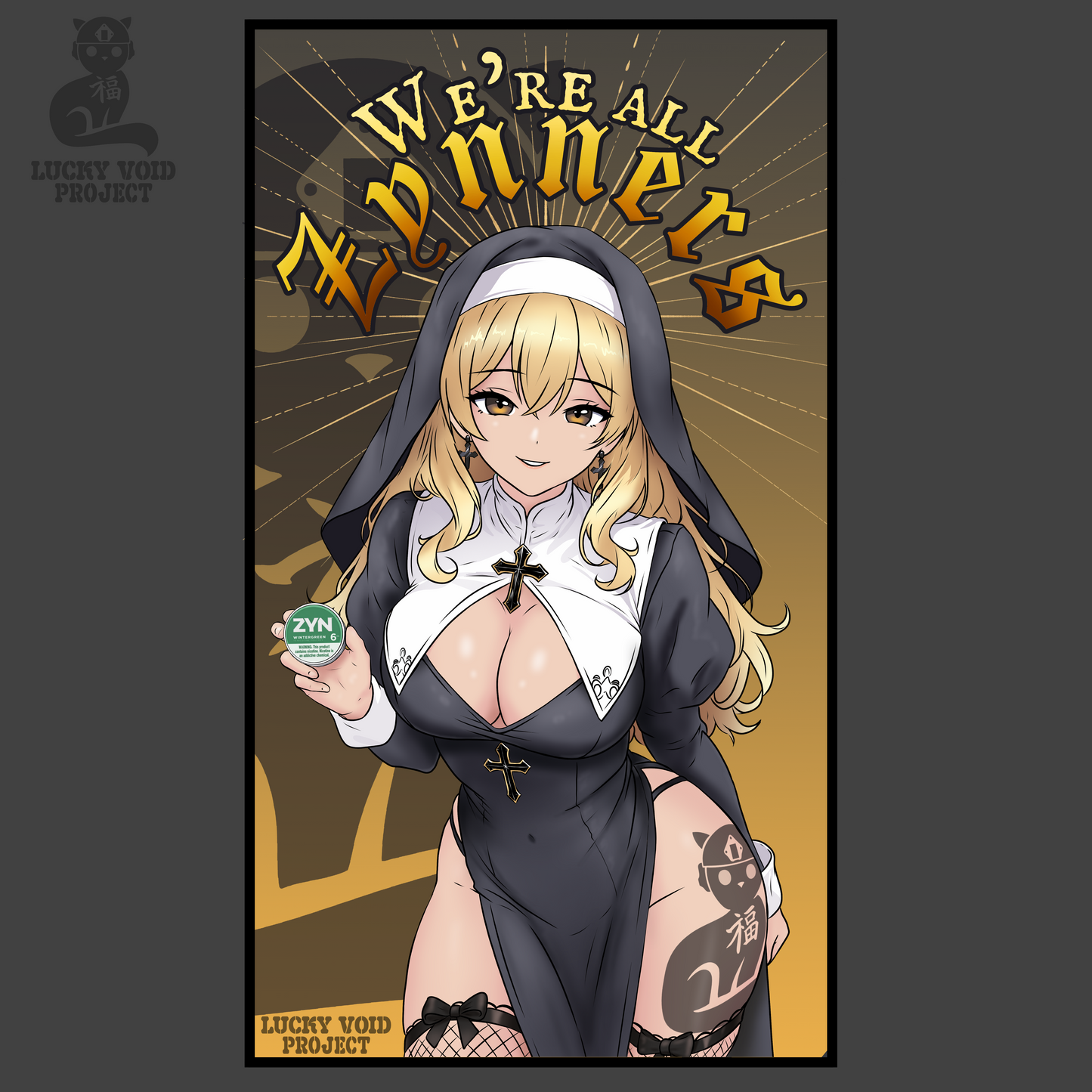 We’re all zynners emblem style vinyl 5”