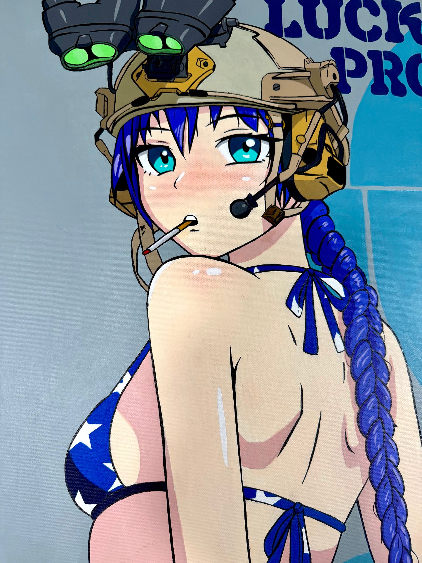All American Waifu Painting by lucky void