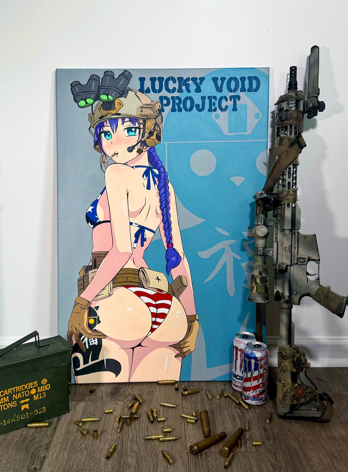 All American Waifu Painting by lucky void