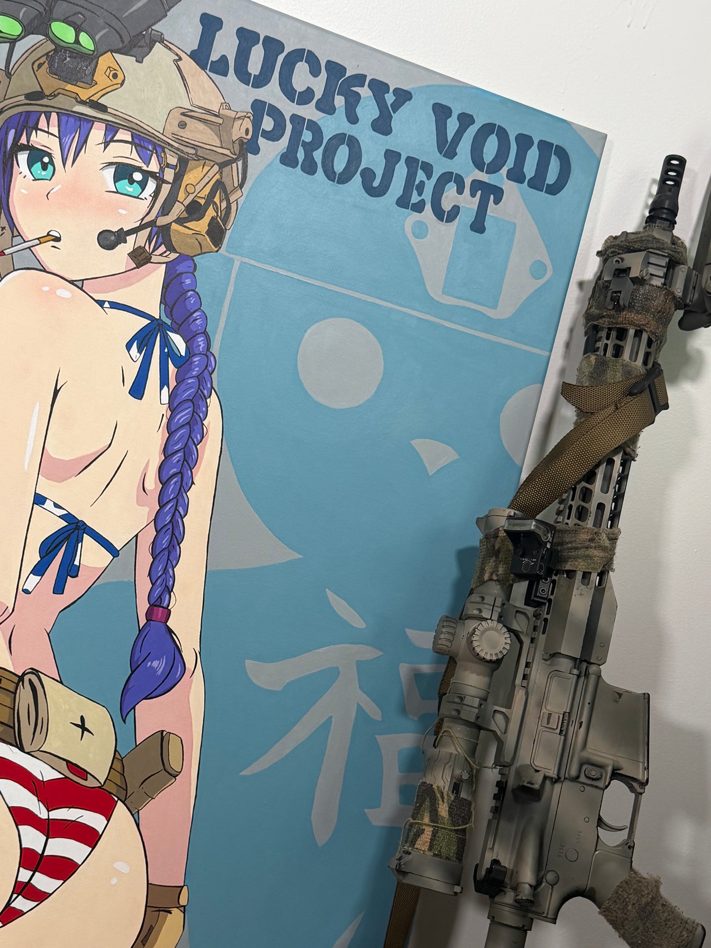 All American Waifu Painting by lucky void
