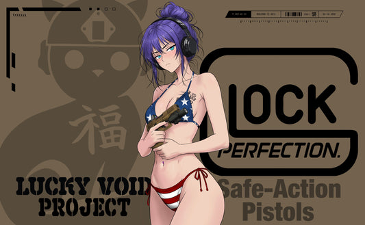 All American Waifu Glock Flag