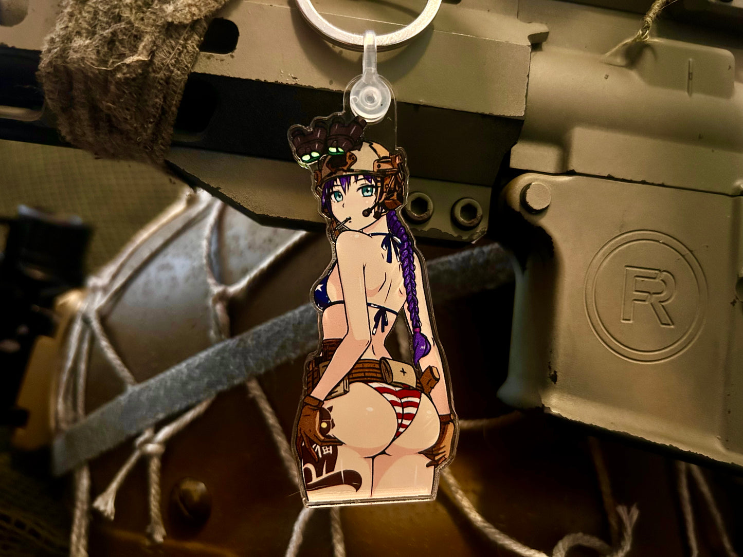 All American waifu gun charm pre order