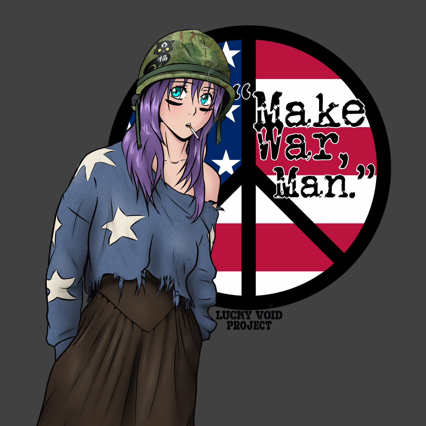 All American waifu Vietnam variant guncharm pre order